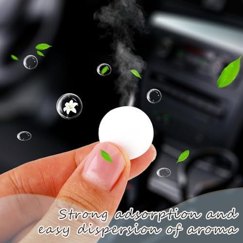 60 Piezas de Almohadillas de Reemplazo para Clips de Aire de Auto, Sin Aroma, para Difusores de Aceites Esenciales de 17mm, Recarga Blanca para - imagen 7
