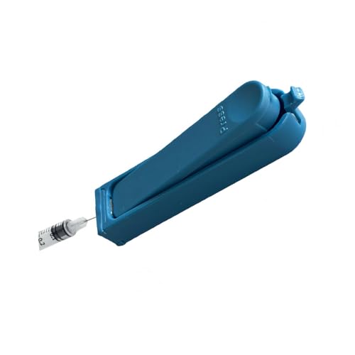 Cortador de Agujas para Jeringas de Insulina, Almacenamiento Portátil Compatible con Agujas 28–32G, Accesorio Compacto para Diabéticos (Azul, 1 - imagen 1