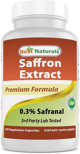 Extracto de Azafrán Best Naturals 88.5 mg - 0.3% Safranal - 120 Cápsulas Vegetarianas - imagen 1