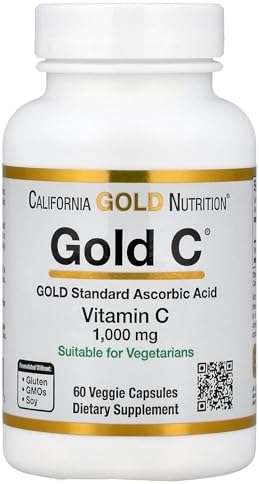 California Gold Nutrition C, Vitamina C, 1000 mg, Cápsulas Vegetarianas, 60 Unidades - imagen 1