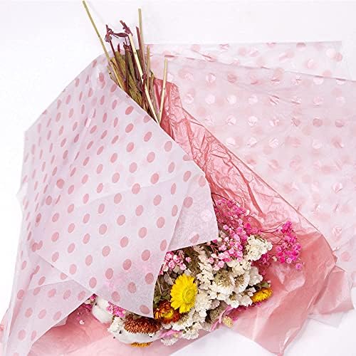 Papel de Seda Metálico Rosa MR FIVE, 30 Hojas de 20 x 28 Pulgadas, Ideal para Regalos, Cumpleaños, Baby Shower, Bodas y Fiestas - imagen 2