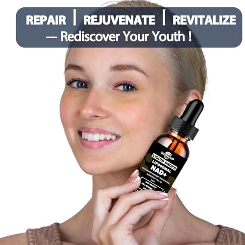 Suplementos de NAD para Mujeres y Hombres, Liposomal NAD Nicotinamida Ribósido Resveratrol 900mg con Vitamina B3 Quercetina TMG, Suplemento Líquido - imagen 7