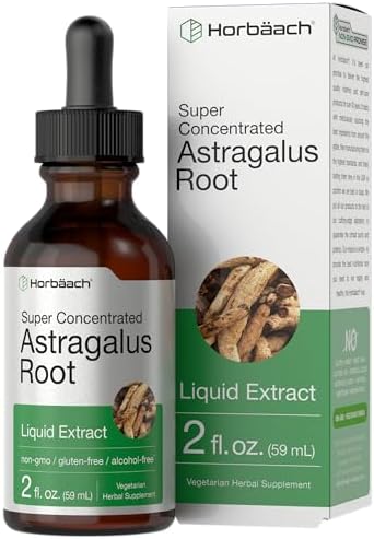 Extracto Líquido de Raíz de Astrágalo Horbäach | 2 fl oz | Tintura Sin Alcohol | Suplemento Vegetariano, No Transgénico y Sin Gluten - imagen 1