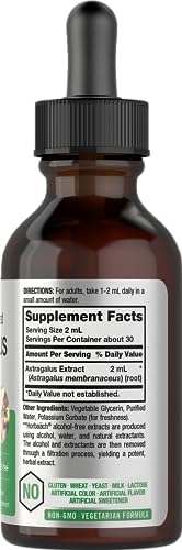 Extracto Líquido de Raíz de Astrágalo Horbäach | 2 fl oz | Tintura Sin Alcohol | Suplemento Vegetariano, No Transgénico y Sin Gluten - imagen 2