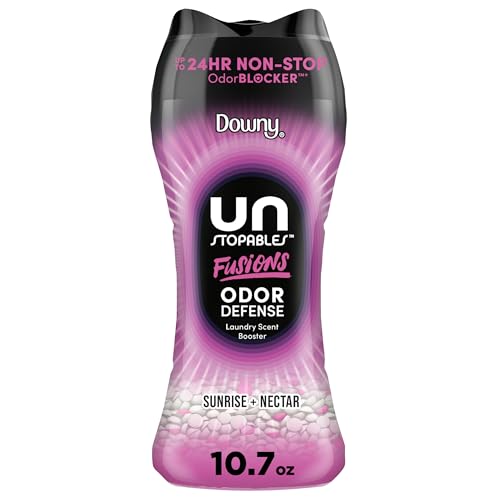 Downy Unstopables Fusions Defensores de Olores Perlas Aromáticas para Lavado, Aroma Amanecer + Néctar, 10.7 OZ, Perlas 2 en 1 - imagen 4