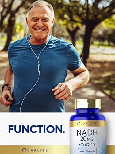 Suplemento Carlyle NADH CoQ10 | 20 mg | 60 Cápsulas | Mega Potencia | Sin OGM, Libre de Gluten - imagen 6