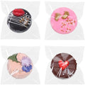 Bolsas de Celofán Autoadhesivas TEMLQPACK de 3.5 x 3.5 Pulgadas - 100 Piezas para Galletas, Macarons, Brownies, Donas y Regalos de Fiesta - imagen 1