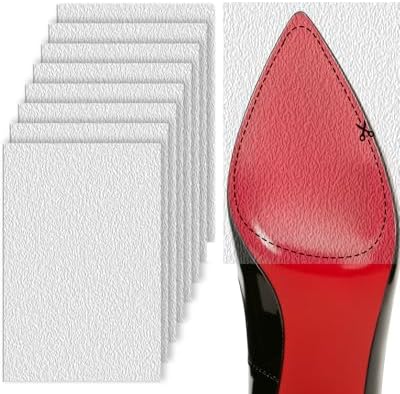 Protector de Suela para Zapatos Snqqmtt - Paquete de 8, Autoadhesivo, Antideslizante y Resistente para Tacones, para Zapatos de Suela Roja (15 x 10 - imagen 1