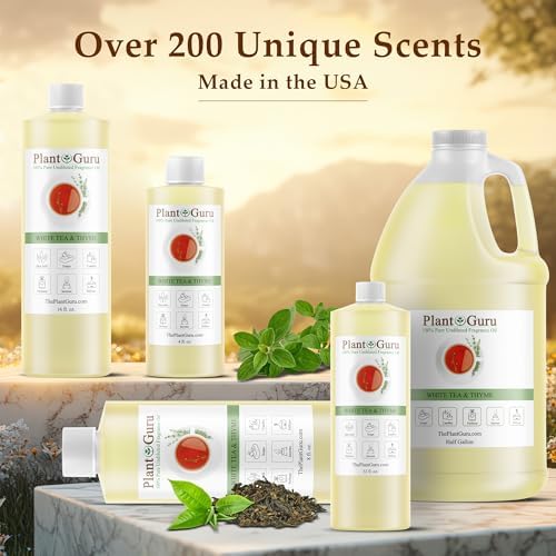 Aceite Aromático de Té Blanco y Tomillo 4 oz - Ideal para Jabones, Velas, Bombas de Baño, Mantecas Corporales y Aromaterapia. Perfecto para Lociones - imagen 2