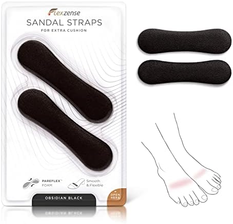 FLEXZENSE Tiras para Sandalias | Comodidad y Protección para Cualquier Estribo | 1 Par (Negro Obsidiana) - imagen 1