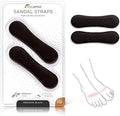 FLEXZENSE Tiras para Sandalias | Comodidad y Protección para Cualquier Estribo | 1 Par (Negro Obsidiana) - imagen 1