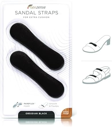 FLEXZENSE Tiras para Sandalias | Comodidad y Protección para Cualquier Estribo | 1 Par (Negro Obsidiana) - imagen 2