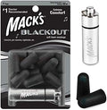 Tapones para oídos Mack's Blackout de espuma suave, 7 pares con estuche de viaje - 32 dB NRR más alto, cómodos para conciertos, clubes y eventos - imagen 1