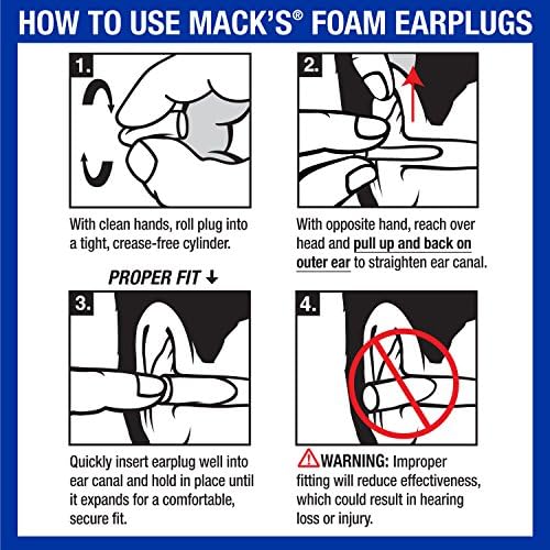 Tapones para oídos Mack's Blackout de espuma suave, 7 pares con estuche de viaje - 32 dB NRR más alto, cómodos para conciertos, clubes y eventos - imagen 8