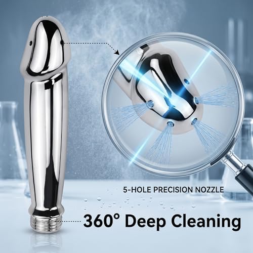 Sistema de Ducha Enema de Aluminio, Kit de Limpieza Anal y Vaginal con Boquilla de Agua Portátil para Hombres y Mujeres + Bolsa de Terciopelo - imagen 3