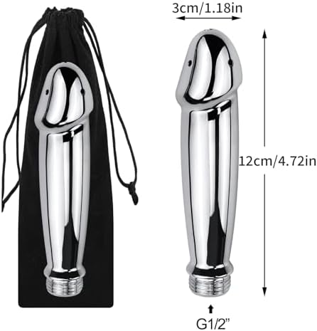 Sistema de Ducha Enema de Aluminio, Kit de Limpieza Anal y Vaginal con Boquilla de Agua Portátil para Hombres y Mujeres + Bolsa de Terciopelo - imagen 8