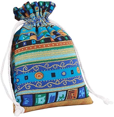 Paquete de 20 Bolsas de Regalo con Cierre, Sacos de Lino de Algodón y Yute para Bodas, Manualidades, Regalos, Snacks y Joyería, Navidad (10x14 cm) - imagen 7
