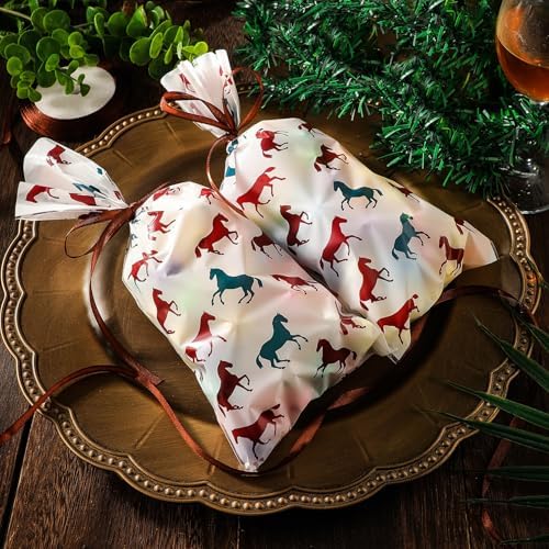 Bolsa de Regalos Tenare de 100 Piezas para Fiesta Vaquera, con Celdas para Dulces y Chocolates, Incluye Listón Marrón, Suministros para Fiesta - imagen 3