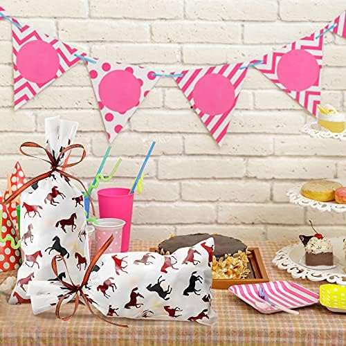 Bolsa de Regalos Tenare de 100 Piezas para Fiesta Vaquera, con Celdas para Dulces y Chocolates, Incluye Listón Marrón, Suministros para Fiesta - imagen 5