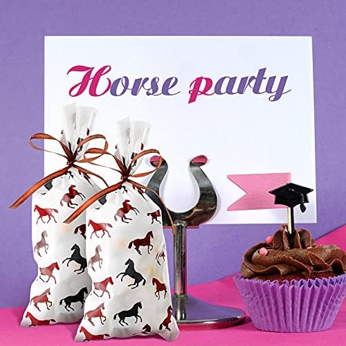 Bolsa de Regalos Tenare de 100 Piezas para Fiesta Vaquera, con Celdas para Dulces y Chocolates, Incluye Listón Marrón, Suministros para Fiesta - imagen 6