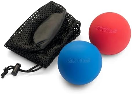 Pelotas de Masaje GolgiStim para Terapia de Puntos Gatillo, Nudos Musculares, Yoga y Liberación Miofascial - Incluye Par de 2 Pelotas y Bolsa de - imagen 1