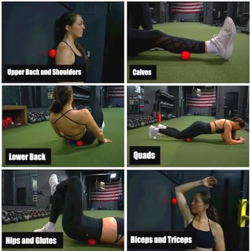 Pelotas de Masaje GolgiStim para Terapia de Puntos Gatillo, Nudos Musculares, Yoga y Liberación Miofascial - Incluye Par de 2 Pelotas y Bolsa de - imagen 2