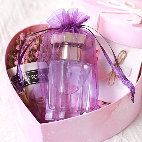 Bolsitas de Organza Hopttreely 50PCS para Recuerdos de Boda, 4x6 pulgadas, Bolsas de Regalo con Cierre para Fiesta y Maquillaje (Colores Mezclados) - imagen 3