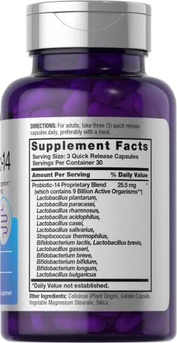 Probioticos Horbäach para Hombres y Mujeres | 14 Cepas para la Salud Digestiva | 9 Mil Millones de UFC | 90 Cápsulas | Suplemento Sin OGM y Libre de - imagen 2
