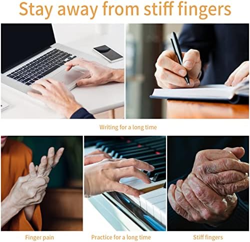 Anillos Sensoriales con Púas HexinYigjly, 14 Piezas (10 Anillos de Acupresión, 4 Pulseras), Alivio de Estrés para Adolescentes y Adultos, Oro y Plata - imagen 7