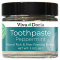 Pasta Dental Natural Sin Flúor Viva Doria - Menta (Frasco de 3 oz) Refresca la Boca, Aporta Frescura y Cuida Dientes y Encías - imagen 1