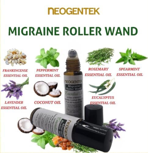 Roll-On de Aceite Esencial para Migraña y Senos Nasales | Mezcla de 7 Aceites Esenciales Poderosos | Hecho en EE.UU. | Relajación Natural 10ml - imagen 3