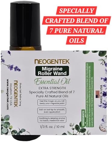 Roll-On de Aceite Esencial para Migraña y Senos Nasales | Mezcla de 7 Aceites Esenciales Poderosos | Hecho en EE.UU. | Relajación Natural 10ml - imagen 4