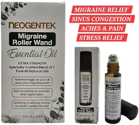 Roll-On de Aceite Esencial para Migraña y Senos Nasales | Mezcla de 7 Aceites Esenciales Poderosos | Hecho en EE.UU. | Relajación Natural 10ml - imagen 5