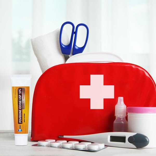 Globe (Paquete de 2) Ungüento Antiséptico Povidona Yodada 10% 1 Oz, para Cortes, Raspones y Quemaduras (Comparar con Betadine) - imagen 5