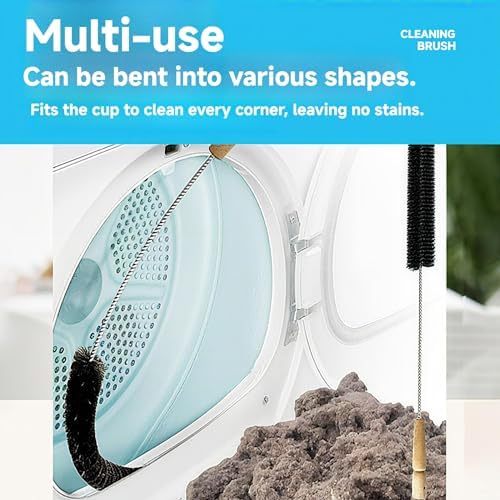 Set de 8 Cepillos Limpiadores para Lavadora Ecolimpia, Cepillo para Secadora y Limpieza de Rincones para Baño, Ducha, Cocina, Taza, Azulejos, Tina y - imagen 3