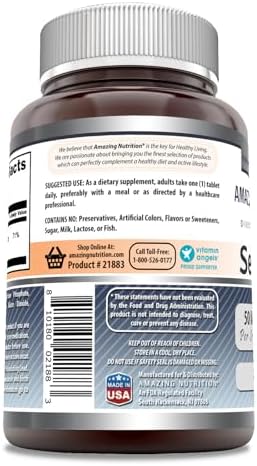 Amazing Formulas Selenio 50 Mcg por Porción | Suplemento de 180 Tabletas | No GMO | Hecho en EE. UU. - imagen 2