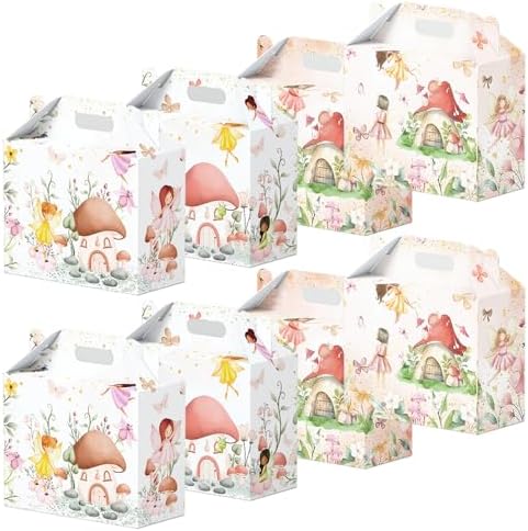 16 Piezas de Cajas de Regalo de Hada - Cajas de Papel para Fiesta de Hadas Florales, Decoraciones Temáticas para Cumpleaños y Sorpresas - imagen 2
