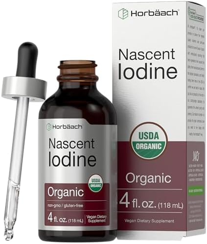 Horbäach Yodo Naciente | 325mcg | 4oz | Suplemento Líquido Orgánico | Vitamina Vegana, Sin OGM y Sin Gluten - imagen 1