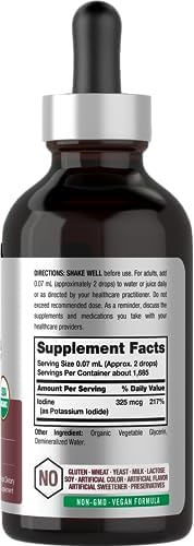 Horbäach Yodo Naciente | 325mcg | 4oz | Suplemento Líquido Orgánico | Vitamina Vegana, Sin OGM y Sin Gluten - imagen 2