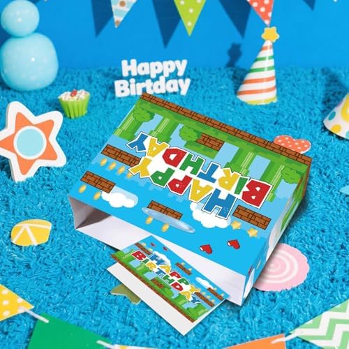 Bolsa de Regalo de Videojuegos para Cumpleaños - Bolsa Temática de Juegos con Tarjeta, Papel de Seda y Papel de Regalo - Decoraciones para Fiestas de - imagen 7