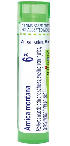 Boiron Arnica Montana 6X para el Dolor Muscular, Rigidez y Hinchazón por Lesiones y Moretones - 80 Gránulos - imagen 2