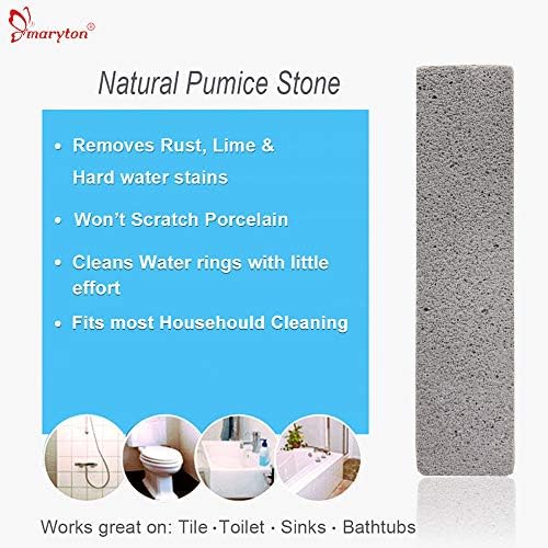 Piedra Pómez MARYTON para Limpiar Inodoros, Palitos para Quitar Manchas de Agua en Tazas de Baño, Paquete de 4 - imagen 2