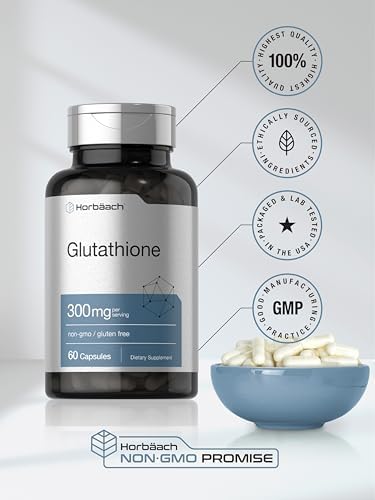 Suplemento Horbäach Glutatión 300mg | 60 Cápsulas | Reduce Formas | Libre de OGM y Gluten - imagen 6