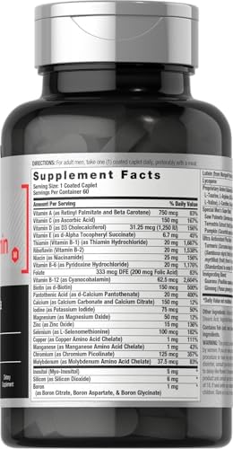 Multivitaminas para Hombres Horbäach | 60 Tabletas | Fórmula Avanzada | Con Vitamina C, D, Magnesio, Minerales y Más | Suplemento Sin OGM y Sin Gluten - imagen 2