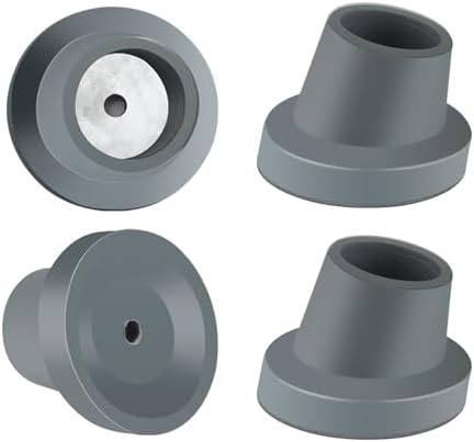 ANCKNE Paquete de 4 Pies de Repuesto para Silla de Ducha | Puntas de Goma Antideslizantes de 1-1/8 | Pies de Ventosa para Bancos de Ducha - imagen 1