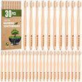 Paquete de 30 Cepillos de Dientes de Bambú Navona, Cerdas Suaves Medias, Eco-Amigables, Reutilizables, Caja de Dos Cepillos de Viaje - imagen 1