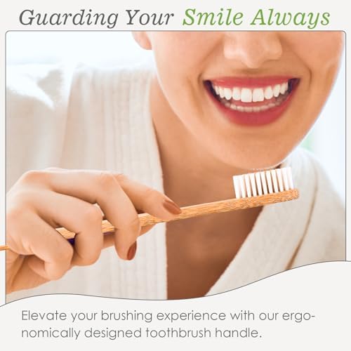 Paquete de 30 Cepillos de Dientes de Bambú Navona, Cerdas Suaves Medias, Eco-Amigables, Reutilizables, Caja de Dos Cepillos de Viaje - imagen 6