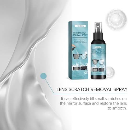Kit de 2 piezas de spray removedor de rayones, herramienta de reparación para gafas y lentes de sol, incluye líquidos de limpieza y pulido. - imagen 3
