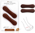 FLEXZENSE Tiras para Sandalias | Comodidad y Protección Contra Estraps Difíciles | 1 Par (Marrón Silla) - imagen 1