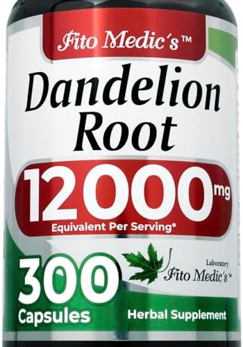 Cápsulas de Raíz de Diente de León FITO MEDIC'S | Extracto Concentrado | 300 Cápsulas | Suplemento Herbal de Alta Absorción - imagen 1